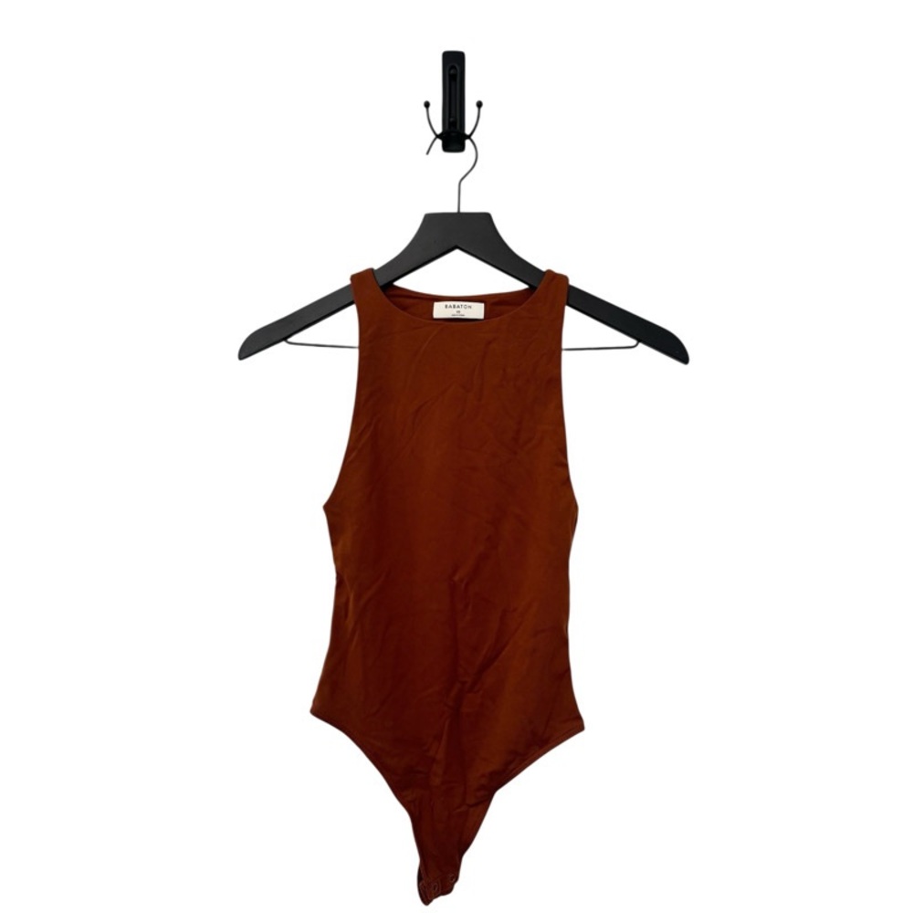 ARITZIA BABATON Contour ‘90s Bodysuit in Rust